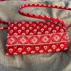Vera Bradley Nantucket Red Wallet/Crossbody